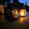 SOLARNY ZNICZ Led Statuetka NA CMENTARZ GRÓB DUŻA Lampka Led z Grawerem