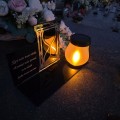 SOLARNY ZNICZ Led Statuetka NA CMENTARZ GRÓB DUŻA Lampka Led z Grawerem