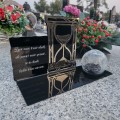 SOLARNY ZNICZ Led Statuetka NA CMENTARZ GRÓB DUŻA Lampka Led z Grawerem