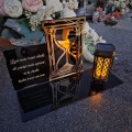 SOLARNY ZNICZ Led Statuetka NA CMENTARZ GRÓB DUŻA Lampka Led z Grawerem