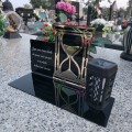 SOLARNY ZNICZ Led Statuetka NA CMENTARZ GRÓB DUŻA Lampka Led z Grawerem