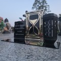 SOLARNY ZNICZ Led Statuetka NA CMENTARZ GRÓB DUŻA Lampka Led z Grawerem