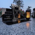 SOLARNY ZNICZ Led Statuetka NA CMENTARZ GRÓB DUŻA Lampka Led z Grawerem