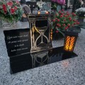 SOLARNY ZNICZ Led Statuetka NA CMENTARZ GRÓB DUŻA Lampka Led z Grawerem
