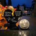 ZNICZ SOLARNY DLA RODZICÓW LED NA GRÓB CMENTARZ LAMPKA SOLARNA KULA NOWOSCI