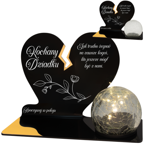 ZNICZ SOLARNY DLA DZIADKA LED NA GRÓB CMENTARZ LAMPKA SOLARNA KULA NOWOSCI
