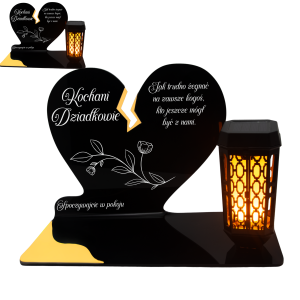 ZNICZ SOLARNY DLA DZIADKÓW LED NA GRÓB NA CMENTARZ ZŁOTY LAMPKA NOWOSCI