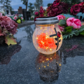 ZNICZ SOLARNY LED LAMPION NA GRÓB STATUETKA NA CMENTARZ RÓŻA KRZYŻ NOWOSCI