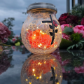 ZNICZ SOLARNY LED LAMPION NA GRÓB STATUETKA NA CMENTARZ RÓŻA KRZYŻ NOWOSCI