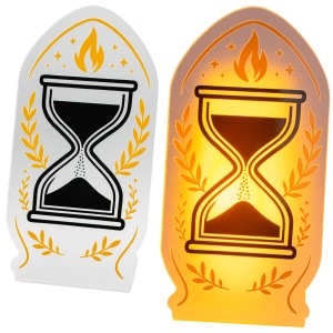 DEKORACJA na grób ZNICZ podstawka na cmentarz LAMPKA LED wieczna latarenka