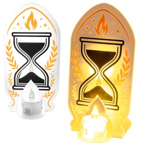 DEKORACJA na grób ZNICZ podstawka na cmentarz LAMPKA LED wieczna latarenka