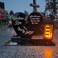ZNICZ SOLARNY DLA ŻONY LED NA GRÓB UKOCHANEJ NA CMENTARZ SERCE NOWOSCI
