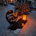 ZNICZ SOLARNY DLA MAMY LED NA GRÓB MATKI NA CMENTARZ SERCE LAMPKA NOWOSCI