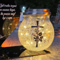 ZNICZ SOLARNY LED LAMPION NA GRÓB STATUETKA NA CMENTARZ RÓŻA KRZYŻ NOWOSCI