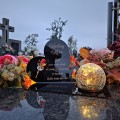 WIECZNY ZNICZ SOLARNY Statuetka dla MAMY na Grób Wszystkich Świętych LED
