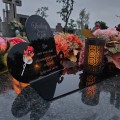 WIECZNY ZNICZ SOLARNY Statuetka dla TATY  na Grób Wszystkich Świętych LED