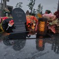 WIECZNY ZNICZ SOLARNY Statuetka dla TATY  na Grób Wszystkich Świętych LED