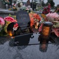 WIECZNY ZNICZ SOLARNY Statuetka dla TATY  na Grób Wszystkich Świętych LED