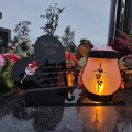 WIECZNY ZNICZ SOLARNY Statuetka dla TATY  na Grób Wszystkich Świętych LED