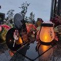 WIECZNY ZNICZ SOLARNY Statuetka dla TATY  na Grób Wszystkich Świętych LED