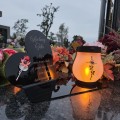 WIECZNY ZNICZ SOLARNY Statuetka dla TATY  na Grób Wszystkich Świętych LED