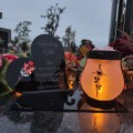 WIECZNY ZNICZ SOLARNY Statuetka dla TATY  na Grób Wszystkich Świętych LED