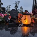 WIECZNY ZNICZ SOLARNY Statuetka dla TATY  na Grób Wszystkich Świętych LED