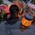 WIECZNY ZNICZ SOLARNY Statuetka dla TATY  na Grób Wszystkich Świętych LED