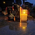 WIECZNY ZNICZ SOLARNY Statuetka dla Żony na Grób Wszystkich Świętych LED