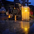 WIECZNY ZNICZ SOLARNY Statuetka dla Żony na Grób Wszystkich Świętych LED