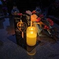 WIECZNY ZNICZ SOLARNY Statuetka dla Żony na Grób Wszystkich Świętych LED
