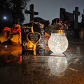 WIECZNY ZNICZ SOLARNY Statuetka dla TATY na Grób Wszystkich Świętych LED