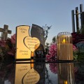 WIECZNY ZNICZ SOLARNY Statuetka dla TATY na Grób Wszystkich Świętych LED