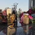 WIECZNY ZNICZ SOLARNY Statuetka dla TATY na Grób Wszystkich Świętych LED