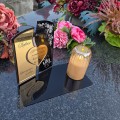 WIECZNY ZNICZ SOLARNY Statuetka dla RODZICÓW na Grób Wszystkich Świętych LED