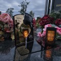 WIECZNY ZNICZ SOLARNY Statuetka dla MĘŻA na Grób Wszystkich Świętych LED