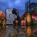 WIECZNY ZNICZ SOLARNY Statuetka dla TATY na Grób Wszystkich Świętych LED