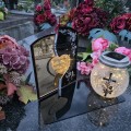 WIECZNY ZNICZ SOLARNY Statuetka dla RODZICÓW na Grób Wszystkich Świętych