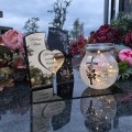 WIECZNY ZNICZ SOLARNY Statuetka dla RODZICÓW na Grób Wszystkich Świętych