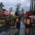 WIECZNY ZNICZ SOLARNY Statuetka dla RODZICÓW na Grób Wszystkich Świętych