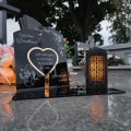 WIECZNY ZNICZ SOLARNY Statuetka dla DZIADKÓW na Grób Wszystkich Świętych LED
