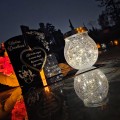 WIECZNY ZNICZ SOLARNY Statuetka dla DZIADKÓW na Grób Wszystkich Świętych LED