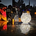 WIECZNY ZNICZ SOLARNY Statuetka dla DZIADKÓW na Grób Wszystkich Świętych LED