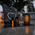WIECZNY ZNICZ SOLARNY Statuetka dla MĘŻA na Grób Wszystkich Świętych LED