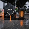 WIECZNY ZNICZ SOLARNY Statuetka dla MĘŻA na Grób Wszystkich Świętych LED