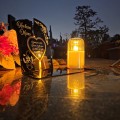 WIECZNY ZNICZ SOLARNY Statuetka dla MAMY na Grób Wszystkich Świętych LED