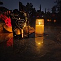 WIECZNY ZNICZ SOLARNY Statuetka dla MAMY na Grób Wszystkich Świętych LED