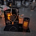 WIECZNY ZNICZ SOLARNY Statuetka dla RODZICÓW na Grób Wszystkich Świętych