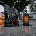 WIECZNY ZNICZ SOLARNY Statuetka dla TATY na Grób Wszystkich Świętych LED