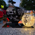 ZNICZ SOLARNY DLA BABCI LED NA GRÓB CMENTARZ SERCE LAMPKA NOWOSCI KULA
